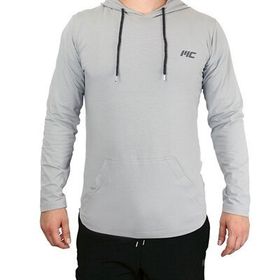MuscleCloth Gri Training Kapüşonlu Kolsuz T-Shirt