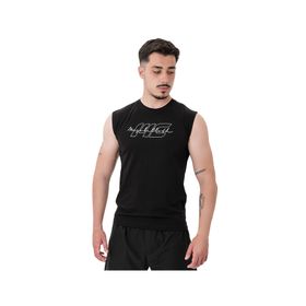 MuscleCloth Icon Kolsuz Siyah Erkek T-Shirt