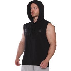 MuscleCloth Kapüşonlu Siyah Sweatshirt