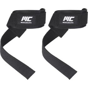 MuscleCloth Lifting Straps Siyah Standart Padded