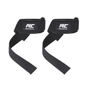 MuscleCloth Lifting Straps Siyah Standart Padded
