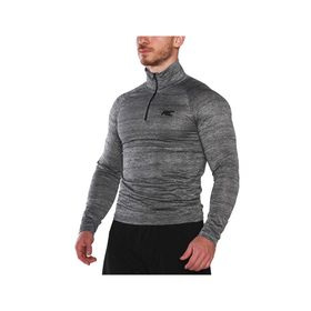MuscleCloth Pro Stretch Fermuarlı Uzun Kollu Füme Erkek T-Shirt