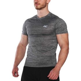 MuscleCloth Pro Stretch Füme Erkek Kısa Kollu T-Shirt