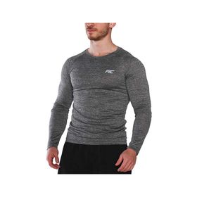 MuscleCloth Pro Stretch Füme Erkek Uzun Kollu T-Shirt