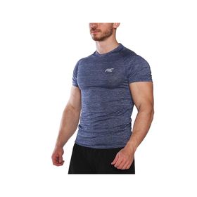 MuscleCloth Pro Stretch Lacivert Erkek Kısa Kollu T-Shirt
