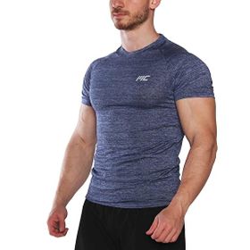 MuscleCloth Pro Stretch Lacivert Erkek Kısa Kollu T-Shirt