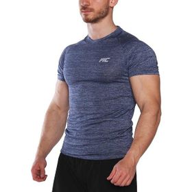 MuscleCloth Pro Stretch Lacivert Erkek Kısa Kollu T-Shirt