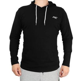 MuscleCloth Siyah Training Kapüşonlu Kolsuz T-Shirt