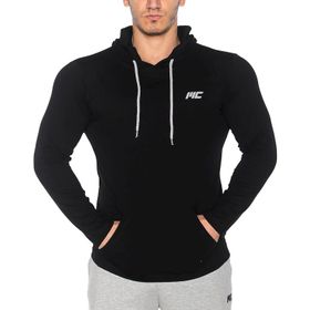 MuscleCloth Siyah Training Kapüşonlu Kolsuz T-Shirt