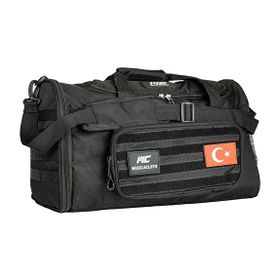 MuscleCloth Tactical Duffel Bag Siyah Silindir Çanta