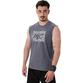 MuscleCloth Tactical Füme Erkek Kolsuz T-Shirt