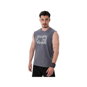 MuscleCloth Tactical Füme Erkek Kolsuz T-Shirt