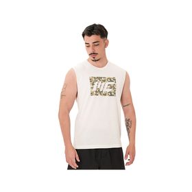 MuscleCloth Tactical Kırık Beyaz Erkek Kolsuz T-Shirt