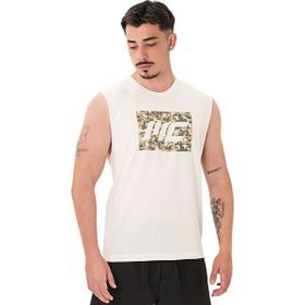 MuscleCloth Tactical Kırık Beyaz Erkek Kolsuz T-Shirt