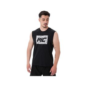 MuscleCloth Tactical Siyah Erkek Kolsuz T-Shirt