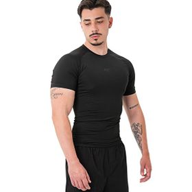 MuscleCloth Tech Siyah Erkek Kısa Kollu T-Shirt