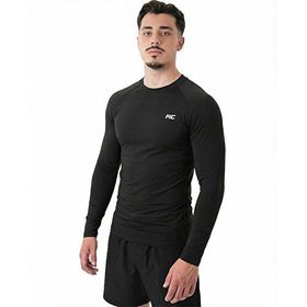 MuscleCloth Tech Siyah Erkek Uzun Kollu T-Shirt