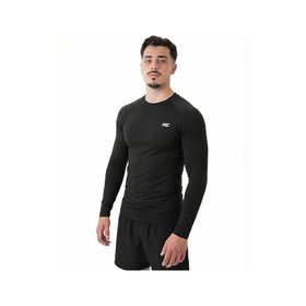 MuscleCloth Tech Siyah Erkek Uzun Kollu T-Shirt