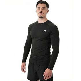 MuscleCloth Tech Siyah Erkek Uzun Kollu T-Shirt