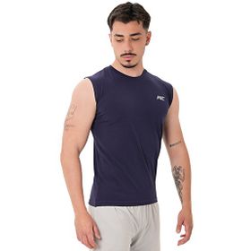 MuscleCloth Training İndigo Erkek Kolsuz T-Shirt