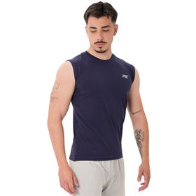 MuscleCloth Training İndigo Erkek Kolsuz T-Shirt