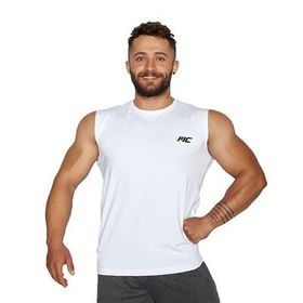 MuscleCloth Training Kolsuz Beyaz T-Shirt