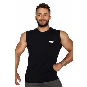 MuscleCloth Training Kolsuz Siyah Erkek T-Shirt