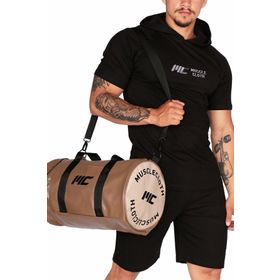 MuscleCloth Vizon Deri Silindir Çanta