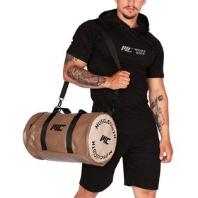 MuscleCloth Vizon Deri Silindir Çanta