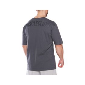 MuscleCloth Washed Füme Erkek Oversize T-Shirt