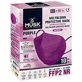 Musk FFP2 10'lu Mor Maske