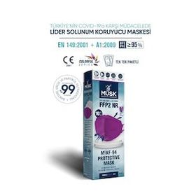 Musk FFP2 10'lu Mor Maske