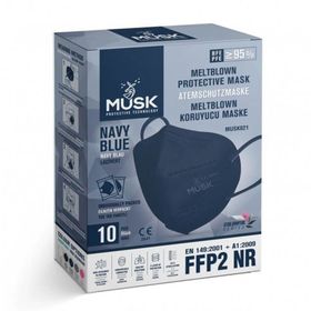 Musk FFP2 Lacivert 10'lu Maske