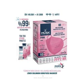 Musk FFP2 N95 20'li Pembe Maske