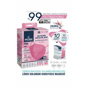 Musk FFP2 N95 20'li Pembe Maske