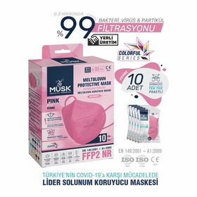 Musk FFP2 N95 20'li Pembe Maske