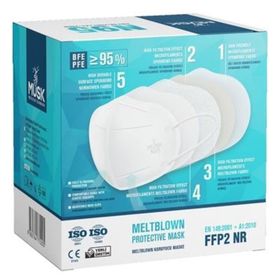 Musk FFP2 N95 30'lu Mix 5 Renk Maske