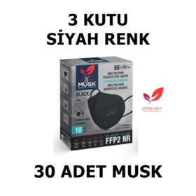 Musk FFP2 N95 30'lu Mix 5 Renk Maske
