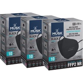 Musk FFP2 N95 30'lu Siyah Maske