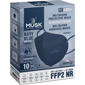 Musk FFP2 N95 40'lı Lacivert Maske