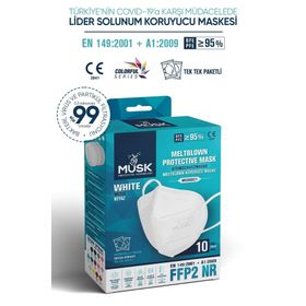 Musk FFP2/N95 Beyaz Maske