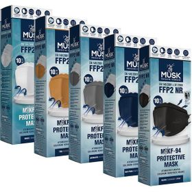 Musk KF94 Kore Tipi FFP2 Beyaz Maske