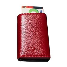 Musoo 3216 Kırmızı Hakiki Deri Para Gözlü Mekanizmalı Kartlık Cüzdan