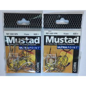 Mustad 10001 NPBN Siyah 10'lu Olta İğnesi