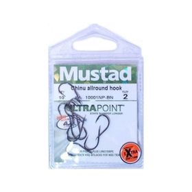 Mustad 10001 NPBN Siyah 10'lu Olta İğnesi