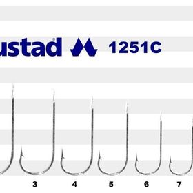 Mustad 1251C No:6 100'lü Olta İğnesi