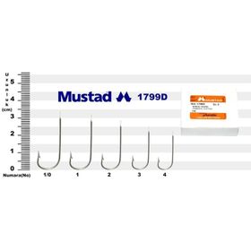 Mustad 1799 No:2 100'lü Paket Olta İğnesi
