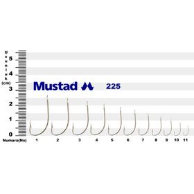 Mustad 225 No:11 50'li Paket İğne