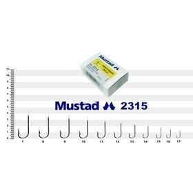 Mustad 2315 No:17 100'lü Paket Olta İğnesi