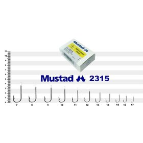 Mustad 2315 No:19 100'lü Paket Olta İğnesi